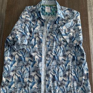 Mens short sleeve button down shirt